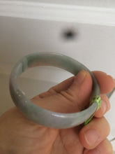 Load image into Gallery viewer, 49.3mm certified Type A 100% Natural green/purple/red/gray Jadeite Jade bangle E46-6478
