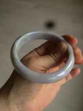 Load image into Gallery viewer, 58.1mm 100% natural type A certified light green/purple jadeite jade bangle AQ5-0684
