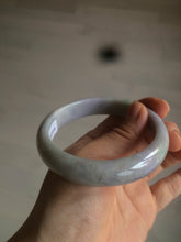 Load image into Gallery viewer, 58.1mm 100% natural type A certified light green/purple jadeite jade bangle AQ5-0684
