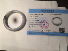 Load image into Gallery viewer, 54.5mm certified Type A 100% Natural green/purple/white  jadeite jade bangle AB69-9790
