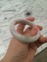 Load image into Gallery viewer, 52mm Certified Type A 100% Natural sunny green/purple/yellow Jadeite Jade bangle L115-5682
