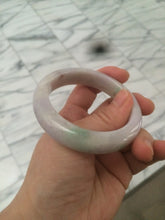 Load image into Gallery viewer, 52mm Certified Type A 100% Natural sunny green/purple/yellow Jadeite Jade bangle L115-5682
