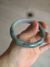 Load image into Gallery viewer, 56.2 mm Type A 100% Natural green/purple Jadeite Jade bangle C21-9809
