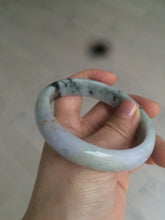 Load image into Gallery viewer, 58.6mm 100% natural type A certified light green/purple/red (FU LU SHOU, 福禄寿) jadeite jade bangle AQ3-0726
