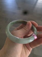Load image into Gallery viewer, 56.6mm certified 100% natural Type A green/brown jadeite jade bangle L67-8440
