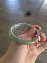 Load image into Gallery viewer, 56.6mm certified 100% natural Type A green/brown jadeite jade bangle L67-8440
