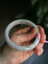 Load image into Gallery viewer, 57mm 100% natural Type A sunny green/red/purple jadeite jade bangle B76
