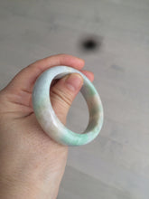 Load image into Gallery viewer, 48mm Type A 100% Natural sunny green/purple/yellow ovalJadeite Jade bangle X105-9226
