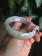 Load image into Gallery viewer, 57mm Certified Type A 100% Natural green/purple/brown Jadeite Jade bangle L69-0001
