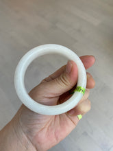 Load image into Gallery viewer, 55.3mm 100% Natural white/beige nephrite Hetian Jade bangle HT53-7876 卖了
