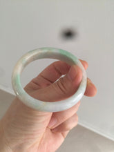 Load image into Gallery viewer, 48mm Type A 100% Natural sunny green/purple/yellow ovalJadeite Jade bangle X105-9226
