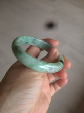 Load image into Gallery viewer, 52.8mm Certified Type A 100% Natural sunny green/purple/gray/black Jadeite Jade bangle C18-9769
