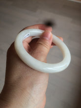 Load image into Gallery viewer, 卖了 55mm certified 100% Natural white/beige nephrite Hetian Jade bangle HE66-7901
