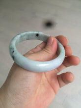 Load image into Gallery viewer, 54mm 100% natural type A certified light green/purple/red (FU LU SHOU, 福禄寿) jadeite jade bangle AQ2-0686
