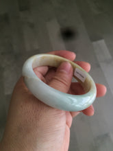 Load image into Gallery viewer, 51mm Certified Type A 100% Natural green/yellow/red Jadeite Jade oval bangle B85-2494
