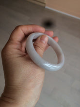 Load image into Gallery viewer, 50mm certificated Type A 100% Natural light green/white/purple Jadeite Jade bangle AM67
