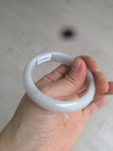 Load image into Gallery viewer, 50mm certificated Type A 100% Natural light green/white/purple Jadeite Jade bangle AM67
