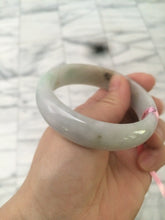 Load image into Gallery viewer, 57mm Certified Type A 100% Natural green/purple/brown Jadeite Jade bangle L69-0001
