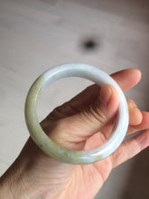 Load image into Gallery viewer, 53.8mm certified Type A 100% Natural light yellow green Jadeite Jade bangle AK45-0450
