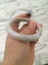 Load image into Gallery viewer, 53.3mm 100% natural Type A light yellow/green/purple/white jadeite jade bangle L70
