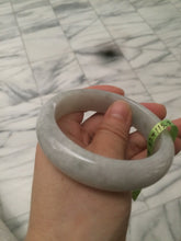 Load image into Gallery viewer, 57.4mm 100% natural Type A light green style jadeite jade bangle AB36-8519
