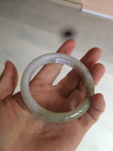 Load image into Gallery viewer, 53.8mm certified Type A 100% Natural light yellow green Jadeite Jade bangle AK45-0450
