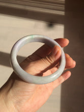 Load image into Gallery viewer, 58.1mm 100% natural type A certified light green/purple jadeite jade bangle AQ5-0684
