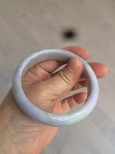 Load image into Gallery viewer, 58.1mm 100% natural type A certified light green/purple jadeite jade bangle AQ5-0684
