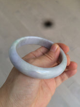 Load image into Gallery viewer, 58.1mm 100% natural type A certified light green/purple jadeite jade bangle AQ5-0684
