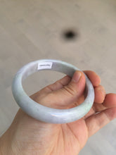 Load image into Gallery viewer, 58.1mm 100% natural type A certified light green/purple jadeite jade bangle AQ5-0684
