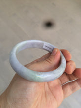 Load image into Gallery viewer, 58.1mm 100% natural type A certified light green/purple jadeite jade bangle AQ5-0684
