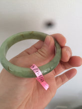Load image into Gallery viewer, Certificated 54.5mm Type A 100% Natural apple green jadeite jade bangle X3-6557

