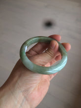 Load image into Gallery viewer, 53.2mm certificated Type A 100% Natural green/brown Jadeite Jade bangle AM65-4191
