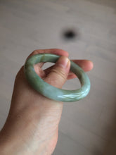 Load image into Gallery viewer, 53.2mm certificated Type A 100% Natural green/brown Jadeite Jade bangle AM65-4191
