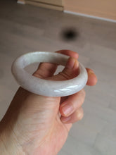 Load image into Gallery viewer, 55.5 mm Certified type A 100% Natural light purple/white/beige Jadeite bangle U117-6543
