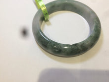 Load image into Gallery viewer, 57.5mm Certified Type A 100% Natural green/white Jadeite Jade bangle R59-1301
