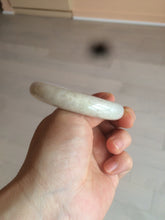 Load image into Gallery viewer, 55.5 mm Certified type A 100% Natural light purple/white/beige Jadeite bangle U117-6543
