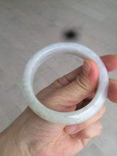 Load image into Gallery viewer, 55.5 mm Certified type A 100% Natural light purple/white/beige Jadeite bangle U117-6543
