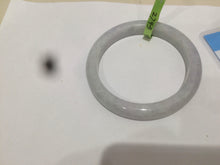 Load image into Gallery viewer, 53.9mm Certified Type A 100% Natural white/light purple Jadeite Jade bangle L117-2745
