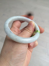 Load image into Gallery viewer, 53.9mm Certified Type A 100% Natural white/light purple Jadeite Jade bangle L117-2745
