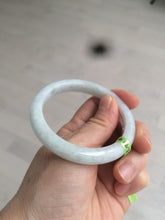 Load image into Gallery viewer, 53.9mm Certified Type A 100% Natural white/light purple Jadeite Jade bangle L117-2745
