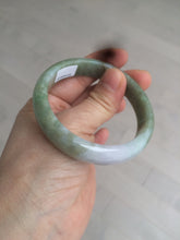 Load image into Gallery viewer, 52.7mm Type A 100% Natural light green/purple/brown Jadeite Jade bangle GC35-4159 (add on item)
