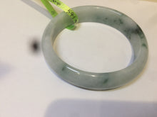 Load image into Gallery viewer, 52mm 100% natural certified  green green/white oval jadeite jade bangle AB32-5304
