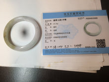 Load image into Gallery viewer, 53.8mm certified Type A 100% Natural light yellow green Jadeite Jade bangle AK45-0450
