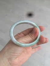 Load image into Gallery viewer, 49mm Type A 100% Natural light green/brown oval Jadeite Jade bangle AM63-6629
