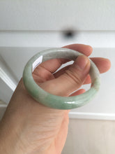 Load image into Gallery viewer, 49mm Type A 100% Natural light green/brown oval Jadeite Jade bangle AM63-6629
