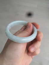 Load image into Gallery viewer, 52mm Certified 100% natural Type A light green/purple oval jadeite jade bangle U118-6866
