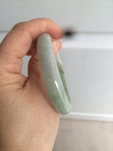 Load image into Gallery viewer, 49mm Type A 100% Natural light green/brown oval Jadeite Jade bangle AM63-6629
