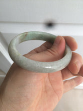 Load image into Gallery viewer, 49mm Type A 100% Natural light green/brown oval Jadeite Jade bangle AM63-6629
