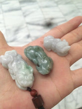 Load image into Gallery viewer, 100% natural jadeite jade 3D PiXiu(貔貅) pendant/bracelet B68 add on item. Not sale individually.
